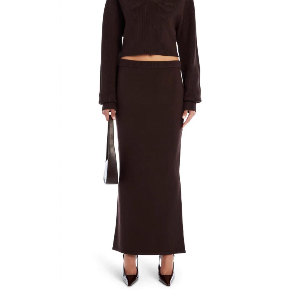NEW SER.O.YA mid rise knit skirt in java